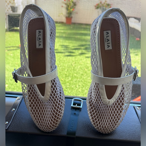Alaia white mesh sandals - Picture 4 of 6